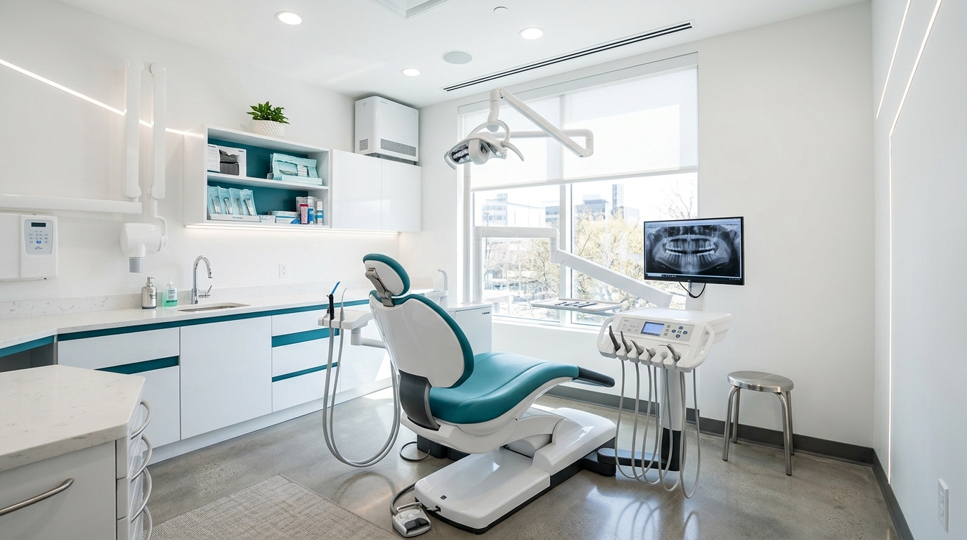 Modern dental clinic interior with state-of-the-art equipment at Ravikiran Dental Clinic